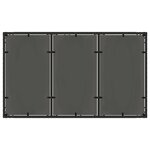 vidaXL Ensemble de repas extérieur 7 Pièces Noir 150 x 90 x 75 cm