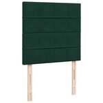 vidaXL Sommier à lattes de lit avec matelas Vert foncé 90x200 cm