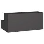 vidaXL Jardinière - Acier noir à 2 niveaux  100x60x45 cm