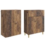 vidaXL Ensemble de Meubles 2 Pièces Bois ancien Bois d'ingénierie