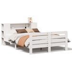 vidaXL Cadre de lit sans matelas blanc 120x200 cm bois de pin massif