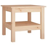 vidaXL Table basse 45x45x40 cm en bois de pin massif