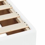vidaXL Cadre de lit sans matelas blanc 100x200 cm similicuir
