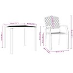 vidaXL Chaises d'extérieur lot de 4 design maillé acier anthracite