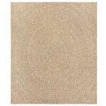 vidaXL Tapis ZIZUR 240x340 cm aspect de jute intérieur et extérieur