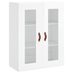 vidaXL Armoire murale blanc brillant 69 5x34x90 cm
