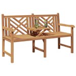 vidaXL banc Autre Marron 150 x 60 x 90 cm Bois de teck solide