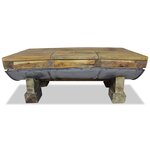 vidaXL Table basse Bois de récupération massif 90x50x35 cm
