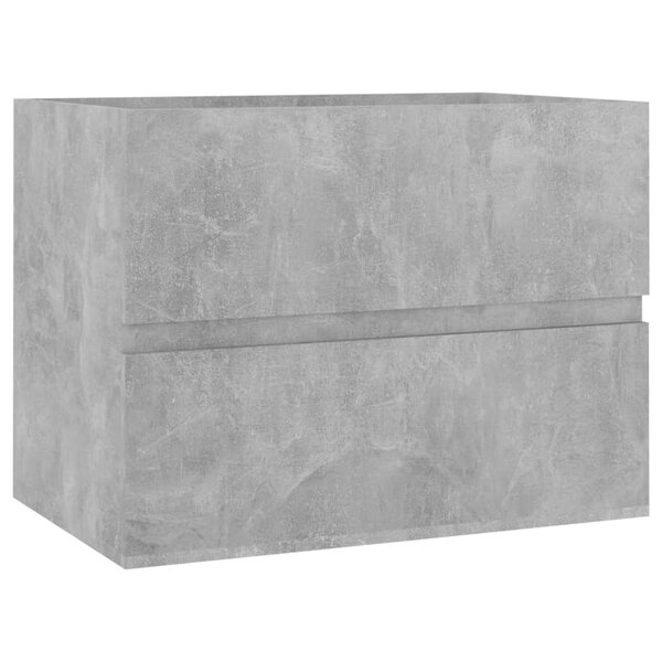 vidaXL Armoire d'évier Gris béton 60x38 5x45 cm Bois d'ingénierie