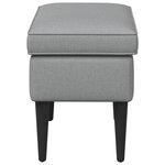 vidaXL Pouf Gris clair 55 x 35 x 41 cm Tissu