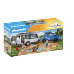 famille avec voiture et caravane - family Fun
