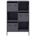 vidaXL Buffet haut anthracite 68x39x103 5 cm acier