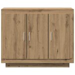 vidaXL Buffet chêne artisanal 92x35x75 cm bois d'ingénierie