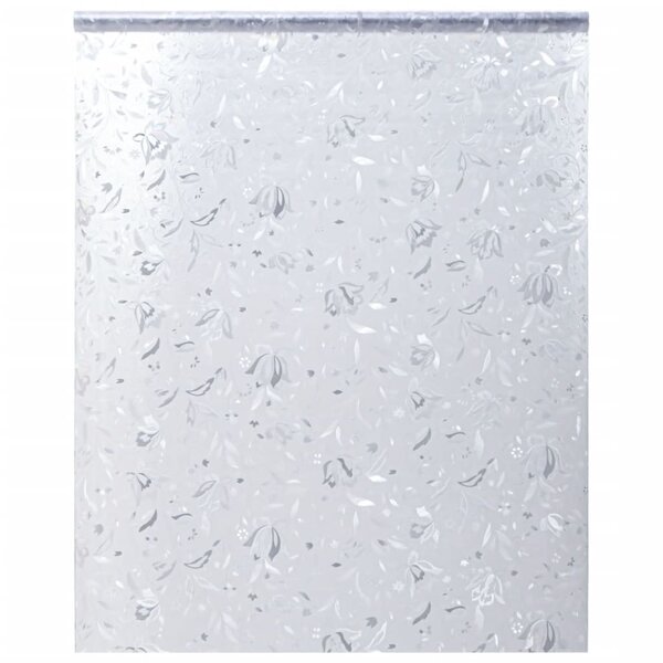 vidaXL Film pour fenêtre dépoli motif de fleur 60x500 cm PVC