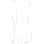 vidaXL Portant 59 x 35 x 150 cm Blanc
