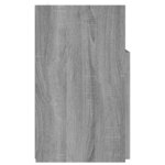 vidaXL Meuble TV avec lumières LED Sonoma gris 120x30x50 cm