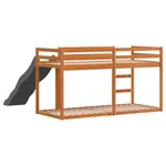 vidaXL Lit superposé avec toboggan et échelle 75x190cm bois pin massif