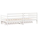 vidaXL Lit de jour avec tiroirs sans matelas 90x200 cm bois massif