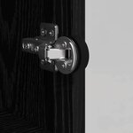 vidaXL Haut Armoire Chêne noir 35 x 37 x 109 cm Bois d'ingénierie