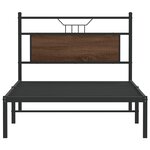 vidaXL Cadre de lit sans matelas chêne marron 100x190 cm