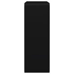 vidaXL Étagères murales sous forme de cube 3 Pièces Noir MDF