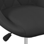 vidaXL Chaises à dîner pivotantes 4 Pièces Noir Velours