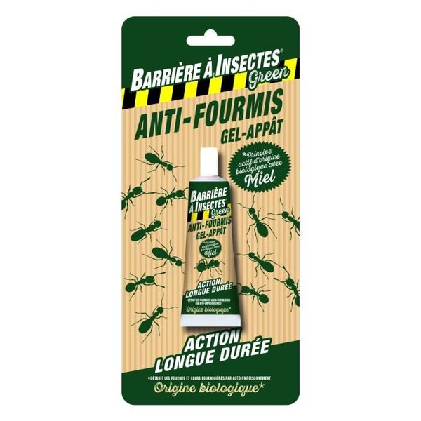 BARRIERE A INSECTES GREEN Anti-fourmis gel appât tube a base de Spinoza - Blister 1 tube 30 g