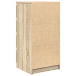 vidaXL Buffet chêne sonoma 37 5x35x76 cm bois d'ingénierie