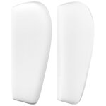 vidaXL Tête de lit avec oreilles Blanc 163x23x78/88 cm Similicuir