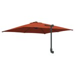 vidaXL Parasol de jardin mural terracotta 247 cm