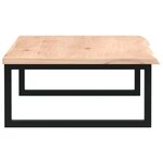 vidaXL Étagère de vasque murale acier et bois de chêne massif