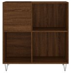 vidaXL Armoire à disques chêne marron 84 5x38x89 cm bois d'ingénierie