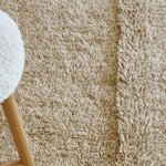 Tapis contemporain en laine beige chiné - 200 X 300 cm