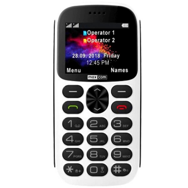 Téléphone portable senior maxcom mm471 - blanc