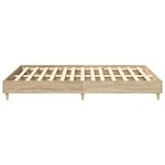 vidaXL Cadre de lit sans matelas chêne sonoma 150x200 cm