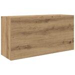 vidaXL Armoire murale de bain chêne artisanal bois d'ingénierie