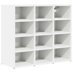 vidaXL Cabinet à chaussures Blanc 103x30x51 cm Bois d'ingénierie