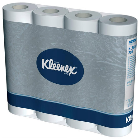 Kleenex Papier Toilette Blanc Aquatube 12 Rouleaux (lot de 2 soit 24 rouleaux) 72450