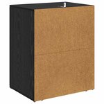 vidaXL Cabinet de chevet Chêne noir 50 x 36 x 60 cm Bois d'ingénierie