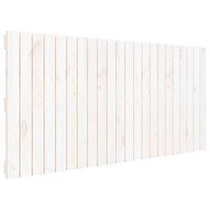 vidaXL Tête de lit murale Blanc 140x3x60 cm Bois massif de pin