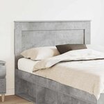 vidaXL Tête de lit Gris béton 135 cm Bois d'ingénierie