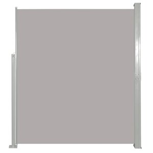 vidaXL Auvent latéral rétractable de patio 140x500 cm Gris