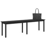 vidaXL banc Chêne noir 160 x 35 x 45 cm Bois d'ingénierie