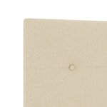 Tête de lit vidaXL avec boutons capitonnés Crème 200 cm en tissu