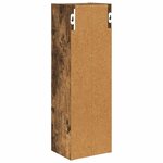 vidaXL Armoire murale de salle de bain Chêne Fumé 20 x 16 x 62 5 cm