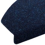vidaXL Tapis d'escalier auto-adhésifs 15 Pièces Bleu marine