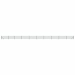 vidaXL Clôture en treillis métallique avec bride vert 0 8x25 m