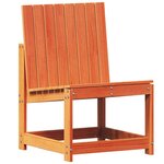 vidaXL Salon de jardin 3 Pièces cire marron bois de pin massif