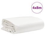 vidaXL Bâche blanc 4x8 m 650 g/m²