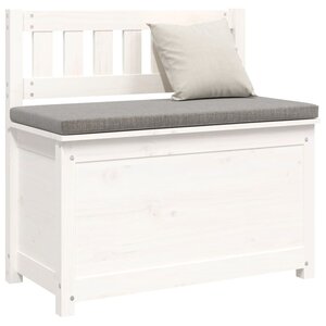 Banc banquette 80 x 41 x 77 cm bois de pin massif blanc 02_0010718